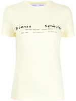 Proenza Schouler White Label t-shirt à logo imprimé - Jaune