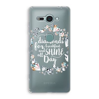 Diamonds: Sony Xperia XZ2 Compact Transparant Hoesje
