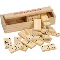 blankhouten dominoset, 28-delig
