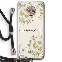 Daisies: Motorola Moto G6 Transparant Hoesje met koord