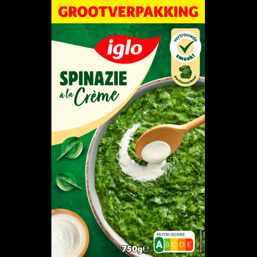 Iglo Spinazie a la creme 750 g bij Jumbo