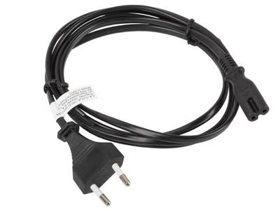 Lanberg CA-C7CA-10CC-0018-BK electriciteitssnoer Zwart 1,8 m C7 stekker CEE7/16