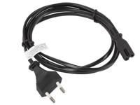 Lanberg CA-C7CA-10CC-0018-BK electriciteitssnoer Zwart 1,8 m C7 stekker CEE7/16