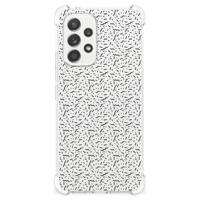 Samsung Galaxy A53 5G Doorzichtige Silicone Hoesje Stripes Dots