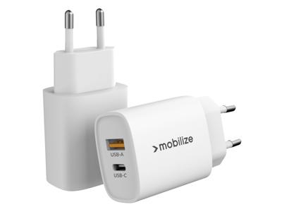 Mobilize Bulk Mobilize Wall Charger USB-C + USB 20W White (BULK)
