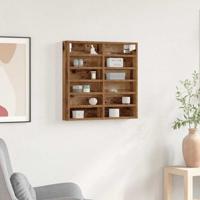 Vitrinekast met plank Oudhout 60 x 8,5 x 58 cm Bewerkt hout