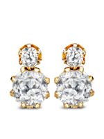 Pragnell Vintage boucles d'oreilles pendantes en or 18ct pavées de diamants