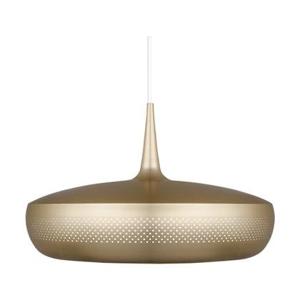 Umage Clava Dine hanglamp brushed brass - met koordset wit - Ø 43 cm