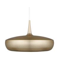 Umage Clava Dine hanglamp brushed brass - met koordset wit - Ø 43 cm