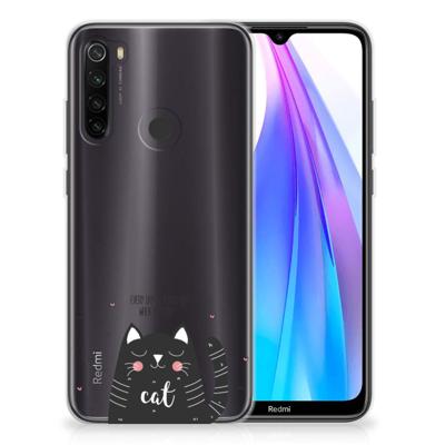 Xiaomi Redmi Note 8T Telefoonhoesje met Naam Cat Good Day Xiaomi Redmi Note 8T Telefoonhoesje met Naam Cat Good Day
