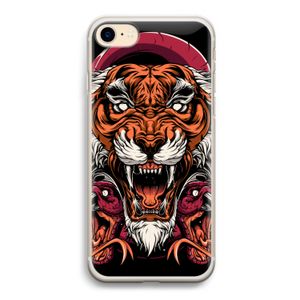 Tiger and Rattlesnakes: iPhone 7 Transparant Hoesje