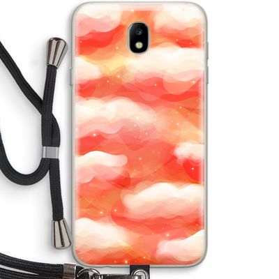 Lichte Wolken: Samsung Galaxy J7 (2017) Transparant Hoesje met koord