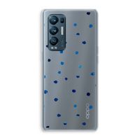 Blauwe stippen: Oppo Find X3 Neo Transparant Hoesje