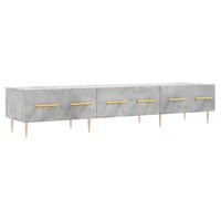 The Living Store TV-meubel 3 lades - 150 x 36 x 30 cm - Betongrijs