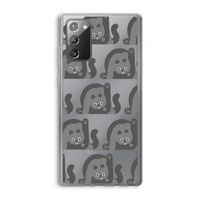 Cats: Samsung Galaxy Note 20 / Note 20 5G Transparant Hoesje