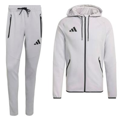 adidas Tiro Travel Joggingpak Full-Zip Vest Grijs