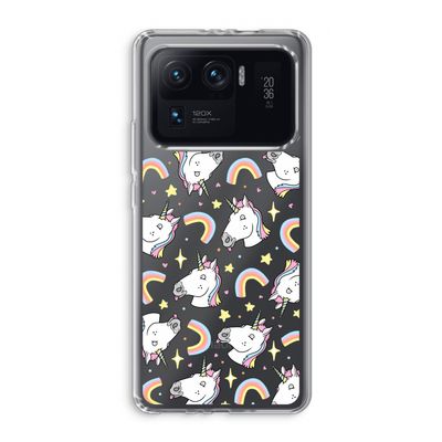 Rainbow Unicorn: Xiaomi Mi 11 Ultra Transparant Hoesje