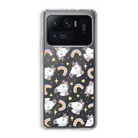 Rainbow Unicorn: Xiaomi Mi 11 Ultra Transparant Hoesje