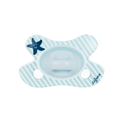 Difrax Fopspeen Natural Newborn Junior Siliconen Blauw Difrax Fopspeen Natural Newborn Junior Siliconen Blauw