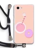 Donut: Pixel 3 XL Transparant Hoesje met koord