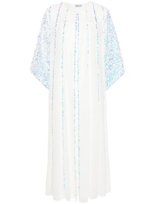 Baruni robe longue Jasmine à sequins - Blanc Baruni robe longue Jasmine à sequins - Blanc
