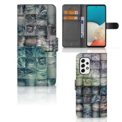 Wallet Case met Pasjes Samsung Galaxy A53 Spijkerbroeken