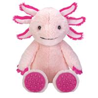 Pluche Axolotl knuffel - 35 cm - roze - salamander - zittend - speelgoed knuffeldieren