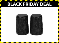 JENS Living Wafel Peper & Zout Set - Keramiek - Zwart