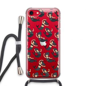 Zeemeermin: iPhone SE 2020 Transparant Hoesje met koord