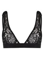 DSQUARED2 logo-embroidered lace bra - Noir