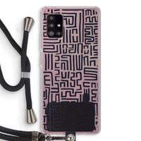 Moroccan Print: Samsung Galaxy A51 5G Transparant Hoesje met koord