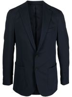 Boggi Milano single-breasted notched-lapels blazer - Bleu