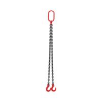 Hijsketting - 2800 kg - 2 x 1 m - zwart / rood