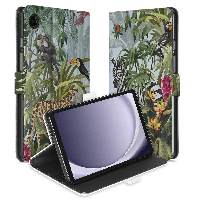 Uniek Samsung Galaxy Tab A9 Tablethoesje Jungle Design | B2C Telecom