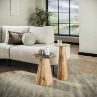 LifestyleFurn Bijzettafel 'Sarkis', Set van 2 stuks, 30 cm