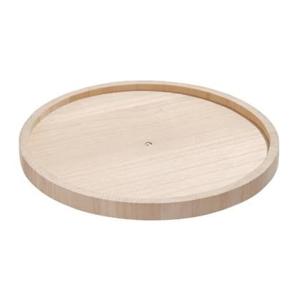 iDesign - Draaiplateau, 26.7 cm, Plat, Paulownia Hout, Beige - iDesign