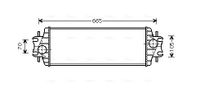 Intercooler, inlaatluchtkoeler RTA4328