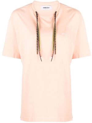 AMBUSH t-shirt à logo imprimé - Orange