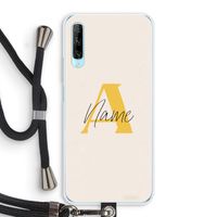 Amber Script: Huawei P Smart Pro Transparant Hoesje met koord