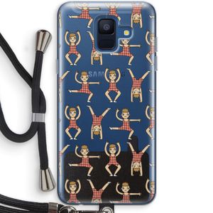 Gymboys: Samsung Galaxy A6 (2018) Transparant Hoesje met koord