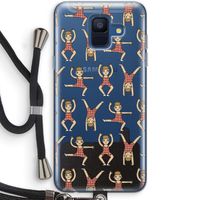 Gymboys: Samsung Galaxy A6 (2018) Transparant Hoesje met koord