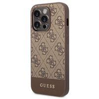 Guess 4G Stripe iPhone 14 Pro Hybrid Case - Bruin