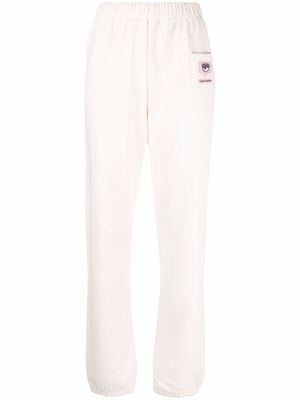 Chiara Ferragni pantalon de jogging à patch logo - Tons neutres