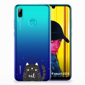 Huawei P Smart 2019 Telefoonhoesje met Naam Cat Good Day