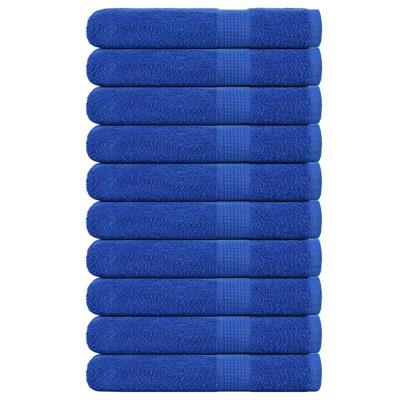 Handdoeken 10 st 100x200 cm 360 g/m 100% katoen blauw