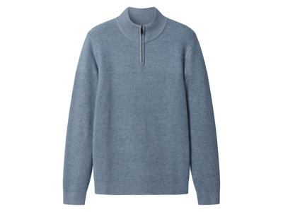 esmara Men Gebreide heren trui (Blauw, XXL)