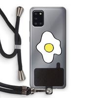 Spiegelei: Samsung Galaxy A31 Transparant Hoesje met koord Spiegelei: Samsung Galaxy A31 Transparant Hoesje met koord