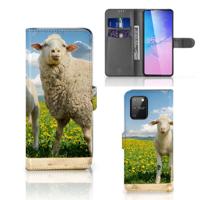 Samsung S10 Lite | Telefoonhoesje | Met pasjeshouder | Schaap en Lammetje