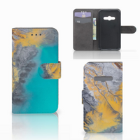 Samsung Galaxy Xcover 3 | Xcover 3 VE Bookcase Marble Blue Gold - thumbnail