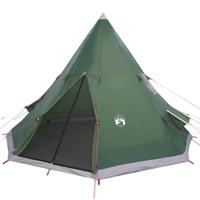 vidaXL Tent 4-persoons 367x367x259 cm 185T taft groen - thumbnail